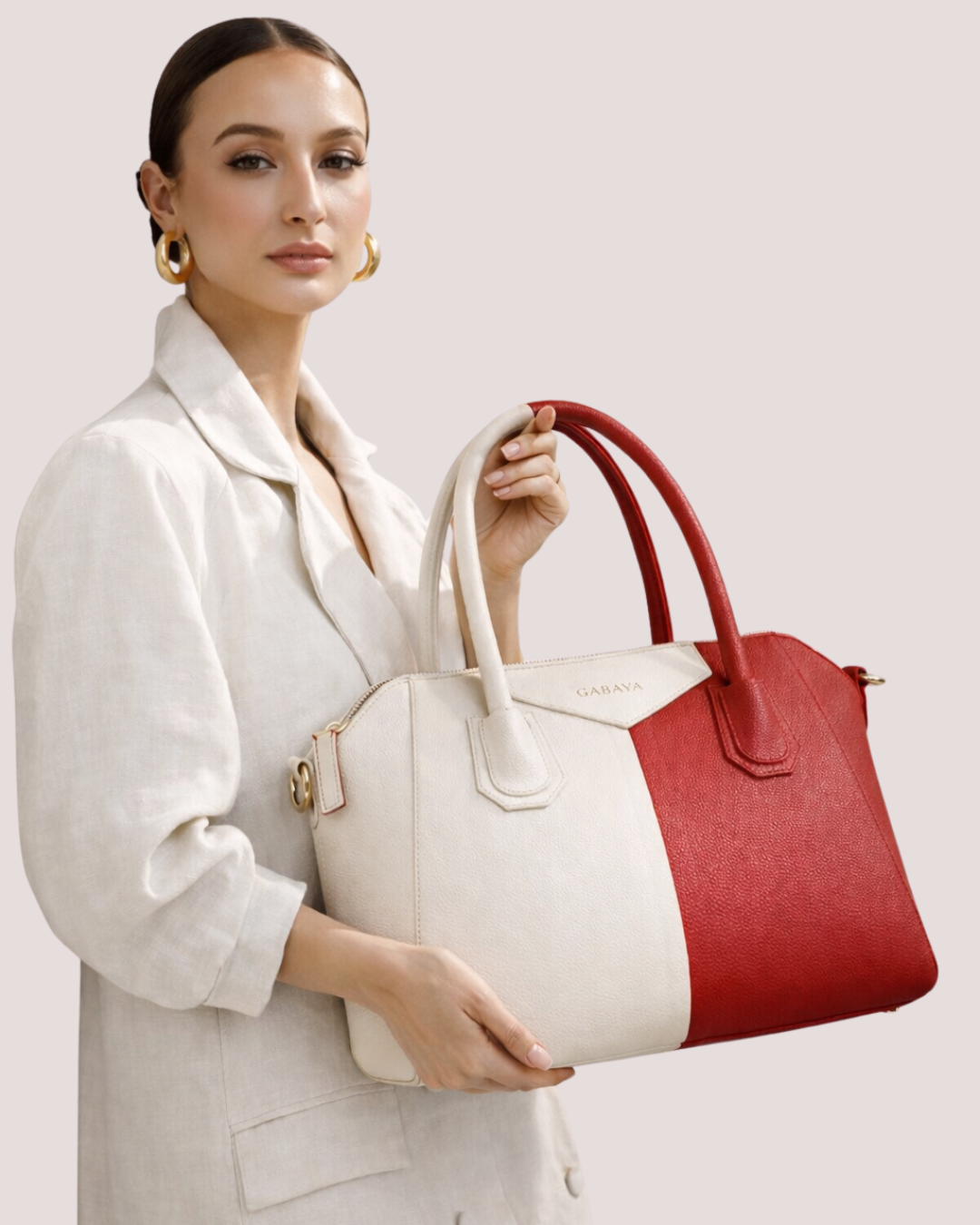 Two-Tone Structured Bag
